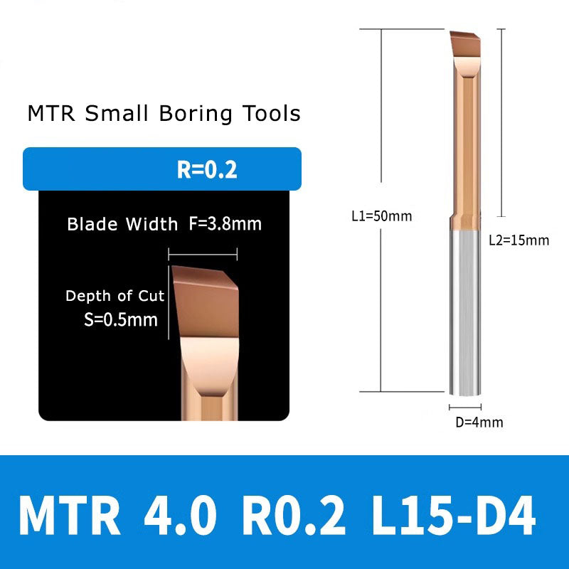 4050 MTR small diameter boring cutter tungsten steel alloy small aperture MTR boring cutter boring cutter milling cutter inner hole cutter seismic resistant micro turning tool Shandong Denso Pricision Tools Co.,Ltd.